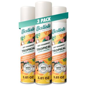 Refresh your hair with Batiste Dry Shampoo Tropical, a premium imported favorite from Curat Cart, revitalizing without drying out.