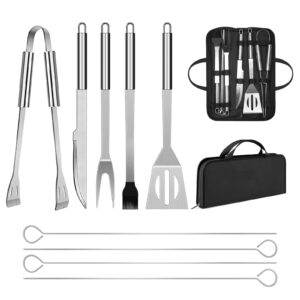Premium imported Stainless Steel BBQ Utensil Set from Curat Cart, featuring essential tools for grilling enthusiasts. Perfect for outdoor cooking.