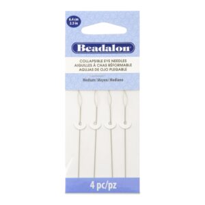 Discover premium imported Beadalon Collapsible Eye Needles, perfect for effortless threading. Available at Curat Cart.