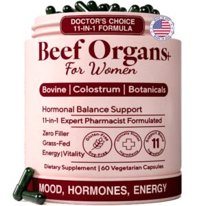 Elevate wellness with Beef Organ Supplement for Women, a premium imported formula supporting hormonal balance. Available at Curat Cart.
