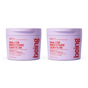 Discover the premium imported Being Major Moisture Leave-In Conditioner, perfect for curls and coils. Available at Curat Cart.