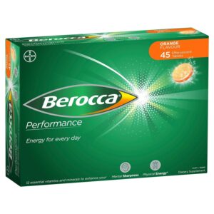 Discover Berocca Orange Effervescent Tablets, a premium import for energy and mental sharpness. Available at Curat Cart.