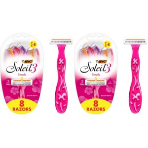 Discover BIC Soleil Simply Smooth Razors, 100% genuine. Enjoy a smooth shave with 8 quality razors in vibrant packaging.