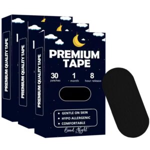 Discover the premium imported Black Mouth Tape for Sleeping at Curat Cart, designed for comfort and hypoallergenic use. Perfect for restful nights.