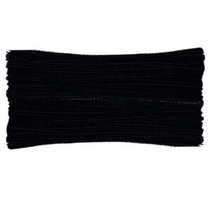 Premium imported black pipe cleaners chenille stems from Curat Cart, perfect for crafting and DIY projects. Enhance creativity today.