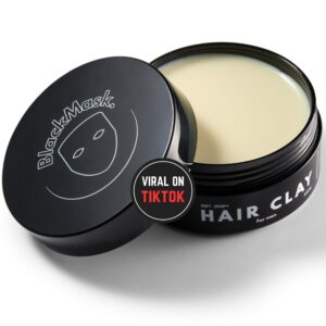 Discover the authentic BlackMask Hair Clay for men, 3.52 oz, perfect for styling. 100% genuine and trending on TikTok!