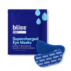 Bliss Pro Reusable Silicone Under-Eye Masks, premium import enhancing skincare and microcirculation, available at Curat Cart.
