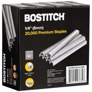 Bostitch B8 PowerCrown Staples, premium import with high carbon steel, perfect for robust stapling. Available at Curat Cart.