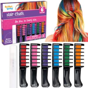 Bright Seed Hair Chalk offers 6 vibrant shades for temporary hair color. Premium import from Curat Cart for creative styling.