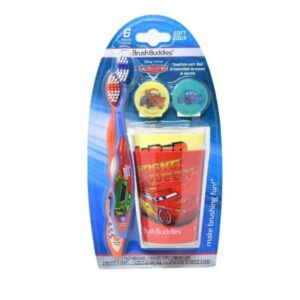Discover the Brush Buddies Cars Toothbrush Set, a premium imported choice for kids from Curat Cart, making brushing fun and enjoyable.