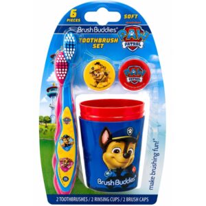 Premium imported Brush Buddies Paw Patrol Toothbrush Set with fun designs. Available at Curat Cart for enjoyable brushing.