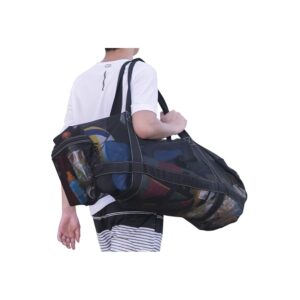 Bulex Mesh Duffle Bag showcased as a premium import, ideal for sports and travel, available at Curat Cart.