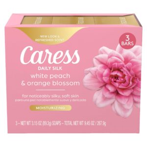 Discover the Caress Daily Silk soap bars with white peach and orange blossom for noticeably silky, soft skin. 100% Genuine product.