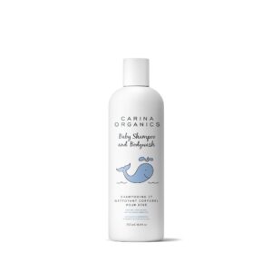 Carina Organics Baby Shampoo, a premium imported product, offers gentle cleansing for your little one. Available at Curat Cart.