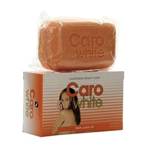 Caro White Beauty Skin Tone Soap, a premium import with carrot oil, enhances skin tone and lightens imperfections. Available at Curat Cart.