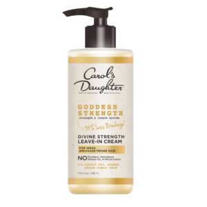 100% genuine Carol's Daughter Goddess Strength Conditioner for weak, breakage-prone hair. Enriched with castor oil and ginger.