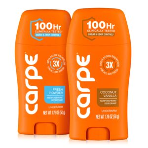 Discover Carpe Deodorant for Women, a premium imported underarm solution offering 100 hours of sweat and odor control. Available at Curat Cart.