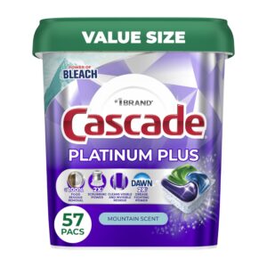 Discover Cascade Platinum Plus Dishwasher Pods, premium imported cleaning power in a value size. Available at Curat Cart.
