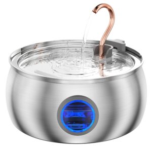 Premium imported Cat Water Fountain Stainless Steel from Curat Cart offers stylish hydration for pets, ensuring freshness and health.