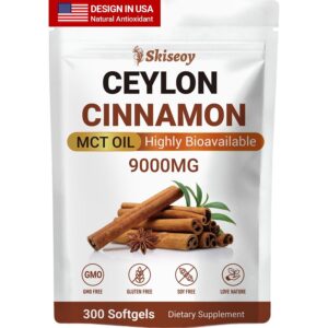 Discover premium imported Ceylon Cinnamon with MCT Oil in 300 softgels, available at Curat Cart for your health needs.
