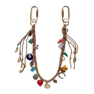 Discover the premium imported Chain Beaded Rope Keychain at Curat Cart, featuring unique charms and vibrant colors for a stylish accessory.
