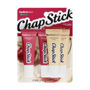 Discover premium imported ChapStick HydraBalm Lip Balm, featuring Cherry and Vanilla variants for ultimate hydration. Available at Curat Cart.
