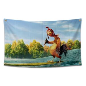 Premium imported Chicken Flag Funny Poster, perfect for adding humor and charm to your space. Available at Curat Cart.