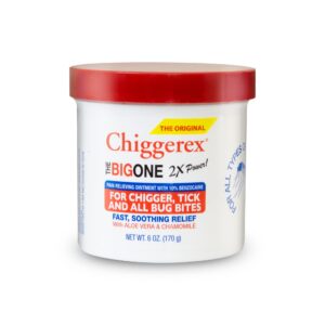 Chiggerex Medicated Ointment offers premium imported relief for bug bites, featuring aloe vera and chamomile. Available at Curat Cart.