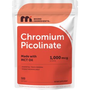 Premium import of Chromium Picolinate 1000 mcg in softgel form, available at Curat Cart for optimal health support.