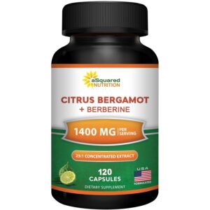 Citrus Bergamot Berberine Supplement, premium import from USA, offering 1400 mg per serving, available at Curat Cart.
