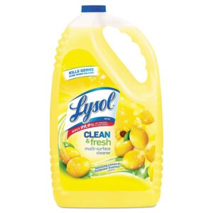 Experience the premium imported Lysol Clean Multi-Surface Cleaner with a sparkling lemon scent, available at Curat Cart. Perfect for germ-free cleaning.