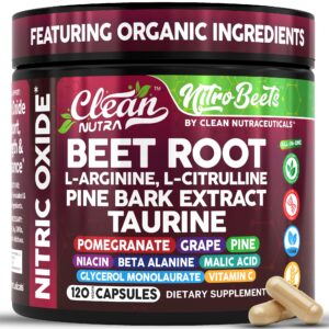 Discover Clean Nutra Organic Beet Root Capsules, a premium import packed with nitric oxide boosters, available at Curat Cart.