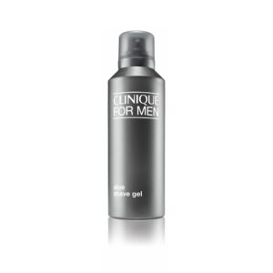 Authentic Clinique For Men Aloe Shaving Gel in a sleek bottle, perfect for a smooth and refreshing shave.