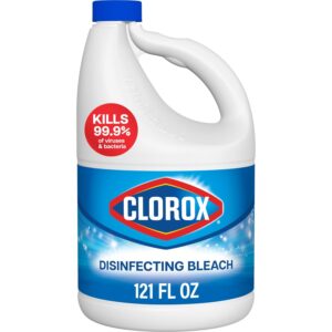 Clorox Disinfecting Bleach, a premium import, effectively kills 99.9% of viruses and bacteria. Available at Curat Cart.