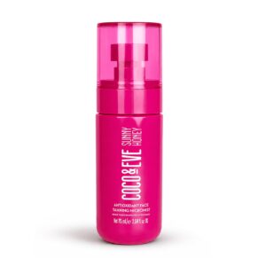 Coco & Eve Face Tanning Micromist offers a premium imported formula for a radiant glow, available at Curat Cart.