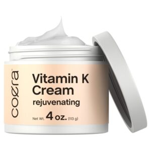 Coera Vitamin K Cream offers rejuvenating benefits, showcasing premium imported quality available at Curat Cart.
