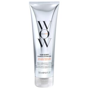 COLOR WOW Color Security Shampoo in a sleek silver tube. 100% genuine product for vibrant, healthy hair.
