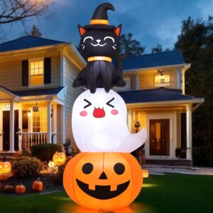 Elevate your Halloween décor with this premium imported Halloween inflatables pumpkin ghost cat from Curat Cart. Perfect for festive celebrations.