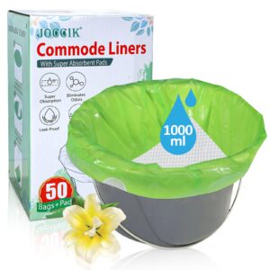 Premium imported Commode Liners with Absorbent Pad from Curat Cart, designed for leak-proof and odor elimination. Ideal for convenience.