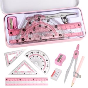 Discover the Compass Geometry Tool Protractor Set, a premium import at Curat Cart, perfect for precise measurements and design.