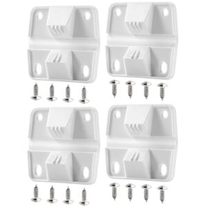 Premium imported Coleman Cooler Plastic Hinges Replacement set with screws, available at Curat Cart for durable repairs.