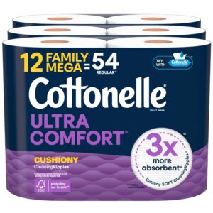 Experience the premium imported Cottonelle Ultra Soft Toilet Paper, offering 3x more absorbency for ultimate comfort. Available at Curat Cart.
