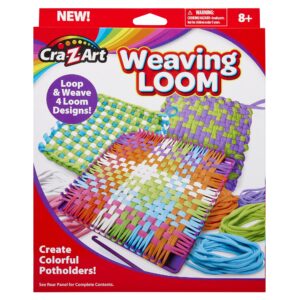 Discover Cra-Z-Art Wonderful Weaves, a premium imported weaving loom kit from Curat Cart. Create colorful pot holders effortlessly.
