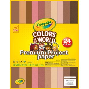 Discover Crayola Construction Paper Colors, a premium import with 24 vibrant shades, available at Curat Cart for creative projects.
