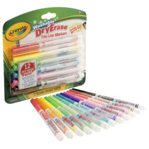 Discover Crayola Washable Dry-Erase Markers, a premium import perfect for creative expression, available at Curat Cart.