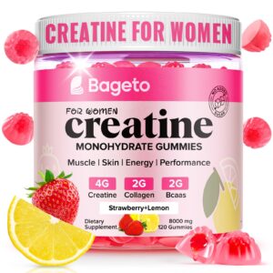 Boost energy and performance with Bageto's premium imported creatine for women, available at Curat Cart. Delicious strawberry-lemon flavor.