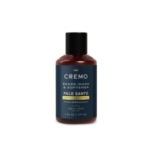 Cremo Palo Santo Beard Wash, a premium imported product from Curat Cart, cleanses and moisturizes for soft facial hair.