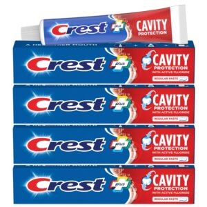 Crest Cavity Protection Toothpaste, a premium import, ensures effective cavity defense. Available at Curat Cart.