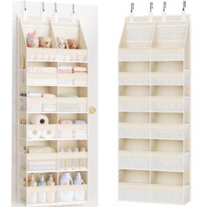 Criusia Over the Door Organizer, a premium import, maximizes storage with stylish compartments for efficient organization. Available at Curat Cart.