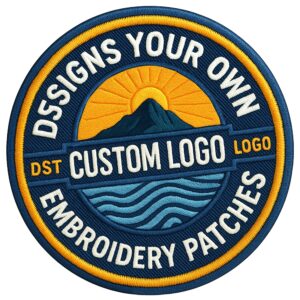 Premium imported custom personalized logo patches, perfect for branding. Available at Curat Cart for unique design needs.